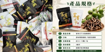 富有天下檳榔（原味薄荷哈密瓜）小顆柔軟